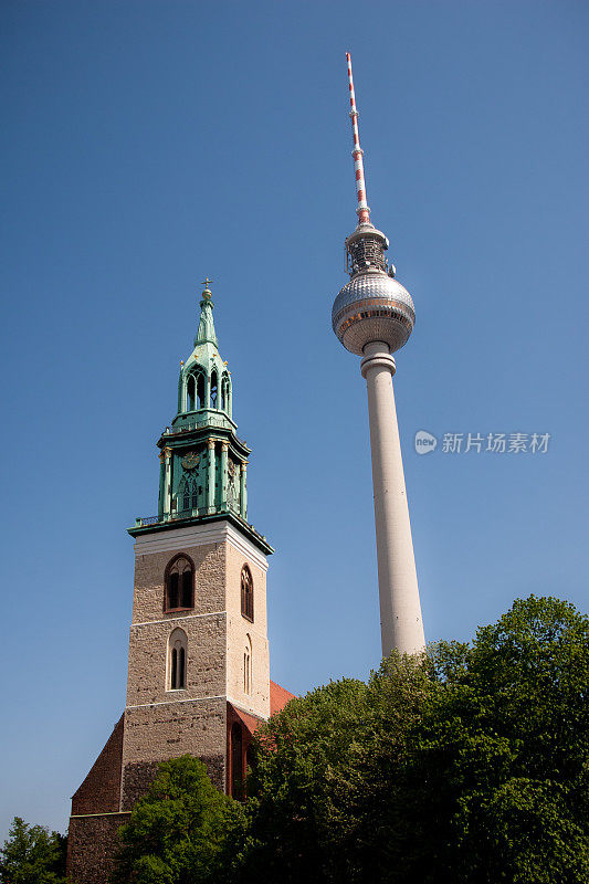 电视塔和Marienkirche