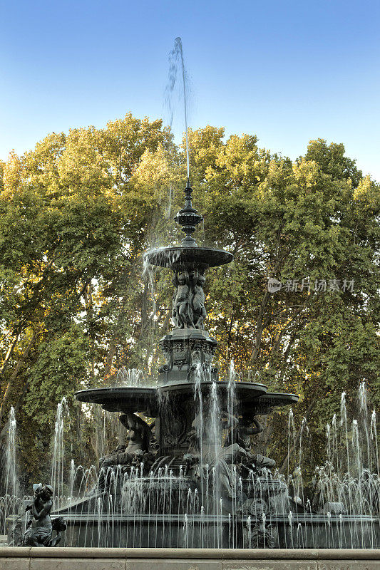 阿根廷门多萨的喷泉