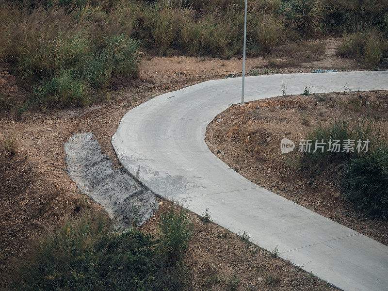 空转公路鸟瞰图