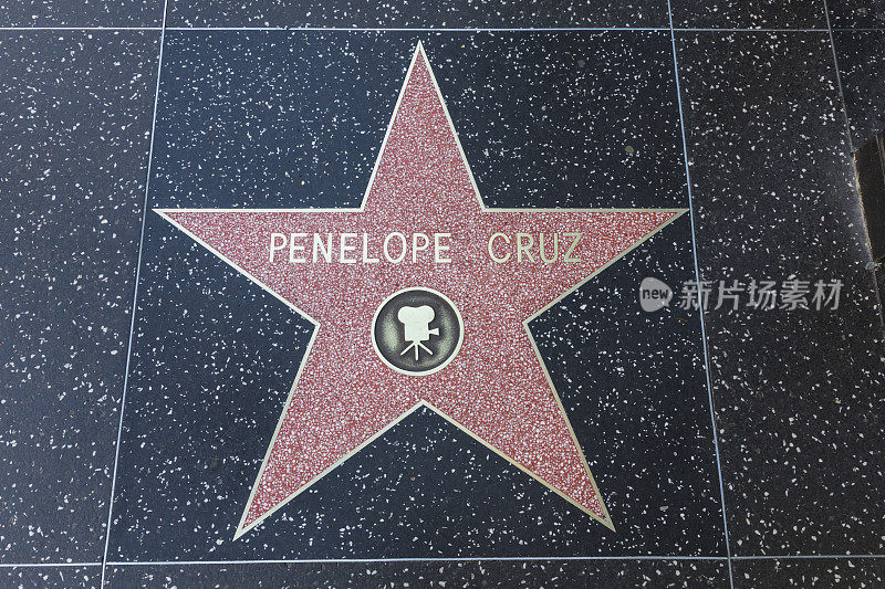 好莱坞星光大道明星佩内洛普·克鲁兹