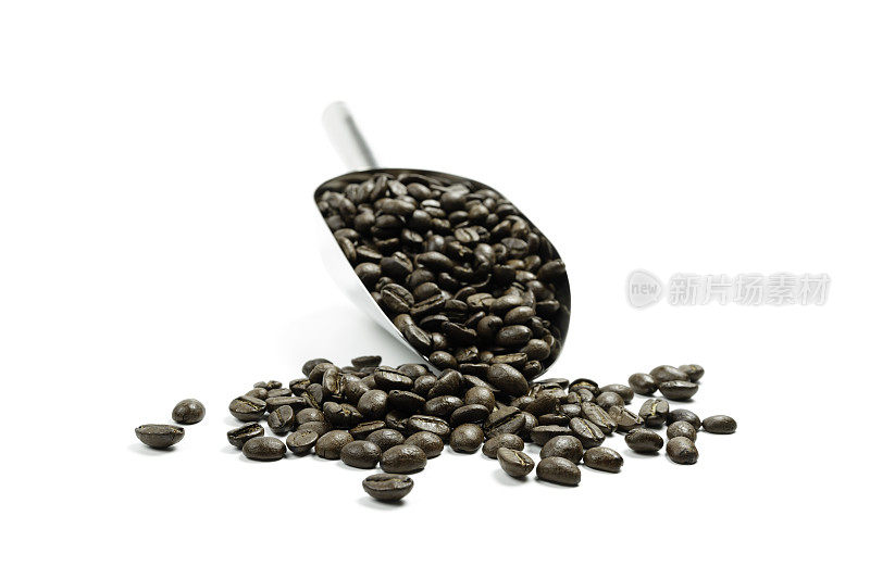 大铲子里的咖啡豆