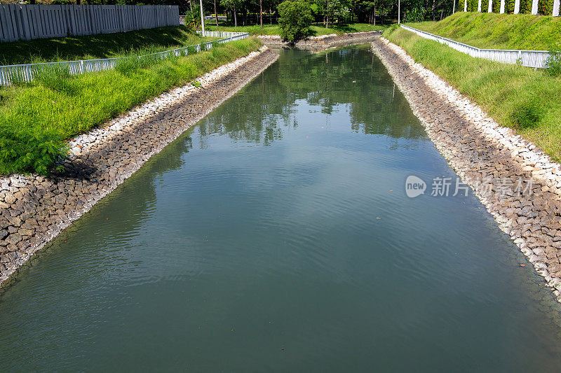 保护河岸的石墙