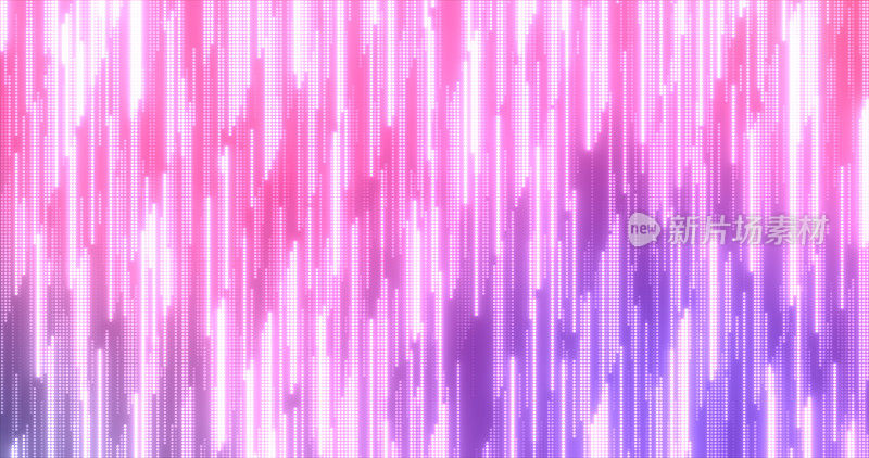 抽象紫色多色发光飞线条纹发光点和能量粒子抽象迪斯科背景
