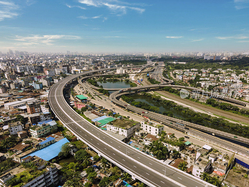 达卡市鸟瞰图