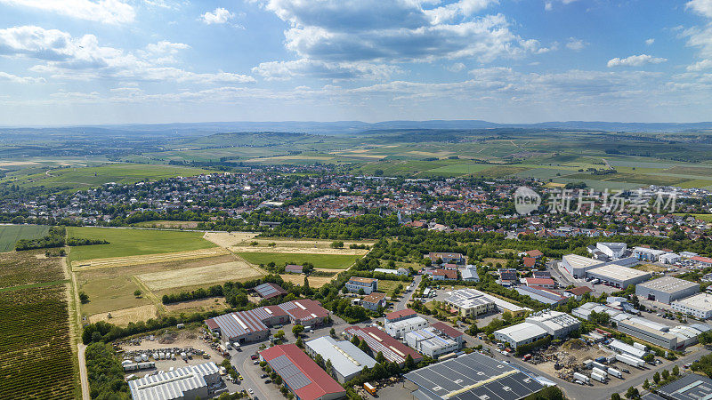 沃尔斯塔特鸟瞰图，德国