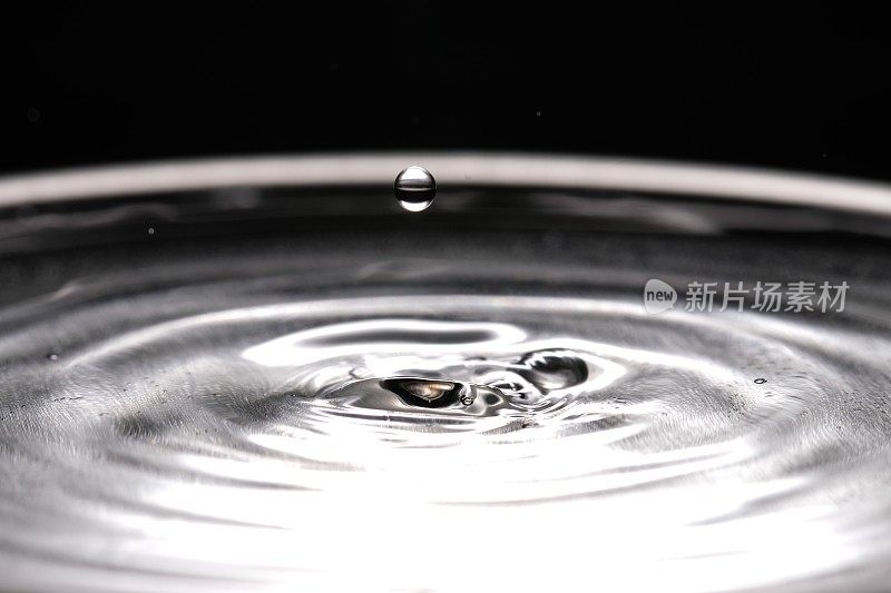 微距摄影中的水滴和水花