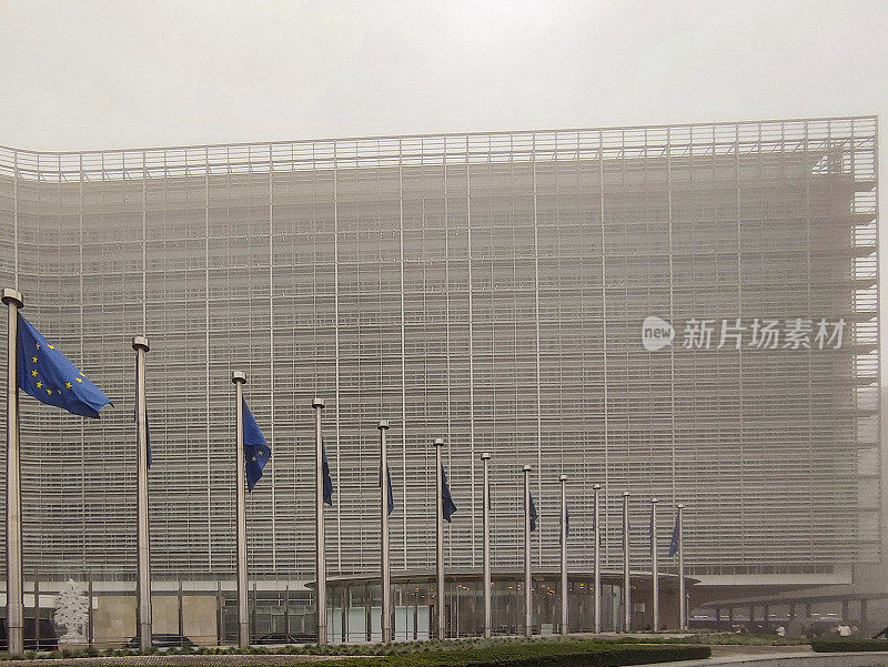 位于比利时布鲁塞尔的欧盟委员会大楼入口