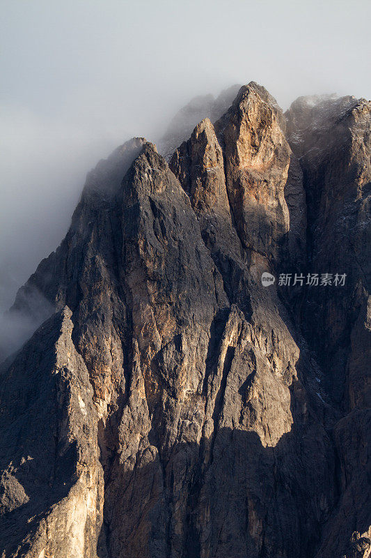 白云石山脉的山景:Langkofel