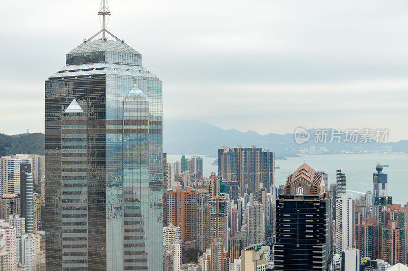 香港的城市景观和天际线