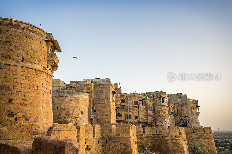 印度拉贾斯坦邦的Jaisalmer堡