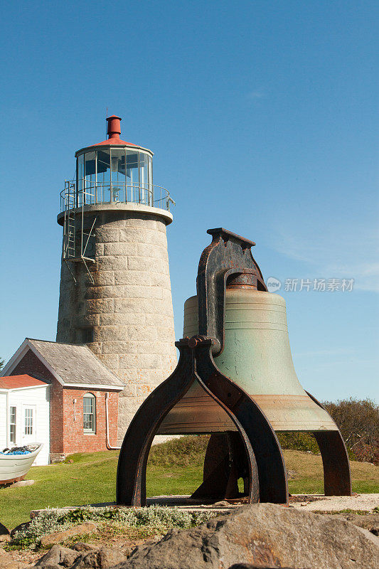 Monhegan岛灯和钟