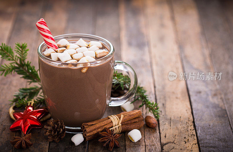 棉花糖圣诞热巧克力