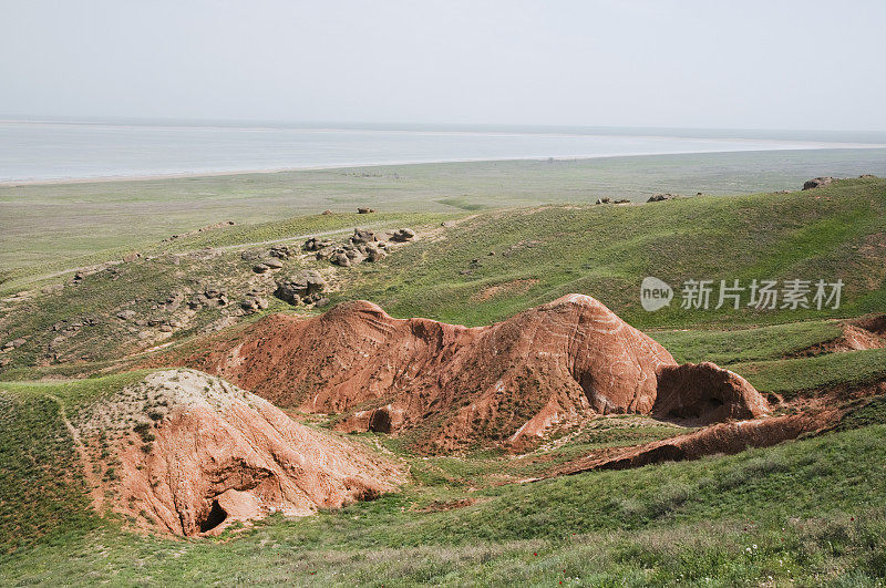 Bogdo山斜坡。