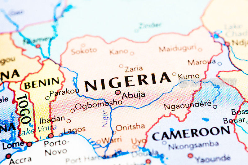 尼日利亚非洲地图