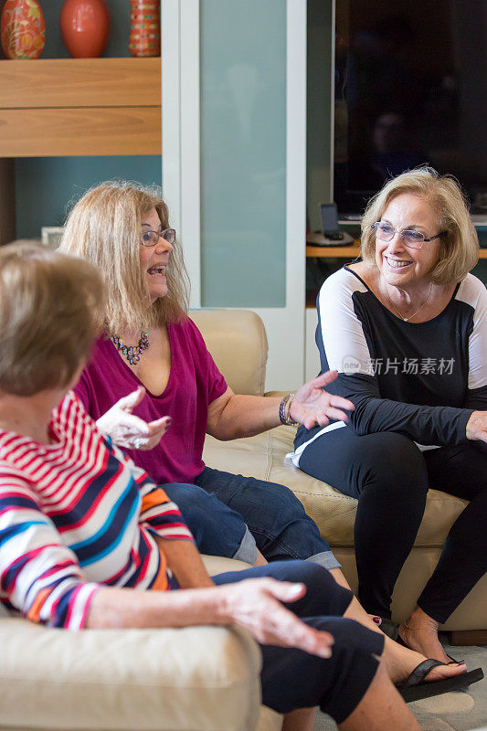 系列，真正的白人老年妇女每周聚在一起玩纸牌