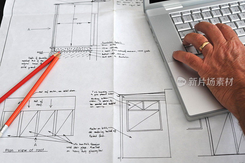 用电脑和手工完成房屋扩建计划