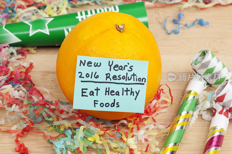 2016年健康饮食的新年决心