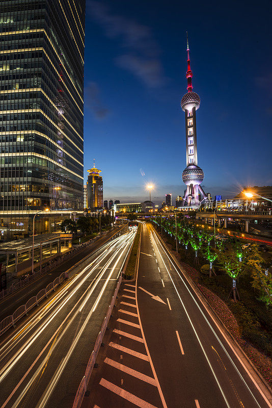 上海陆家嘴夜景