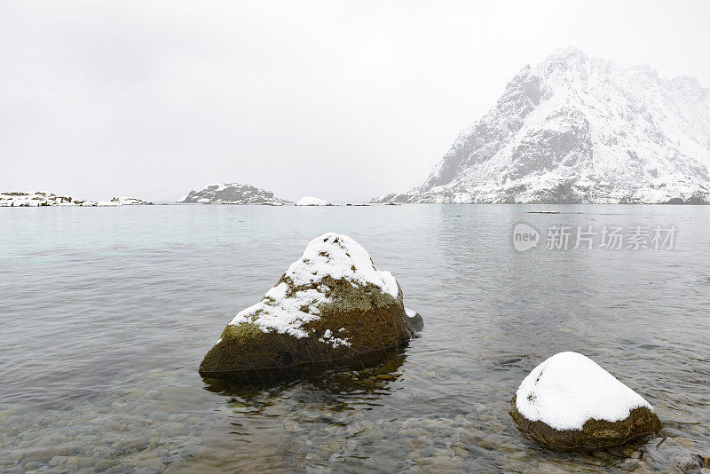 挪威罗弗敦雪景