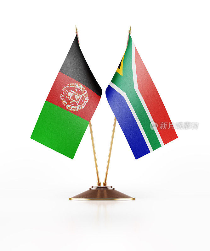 阿富汗和南非的微型国旗