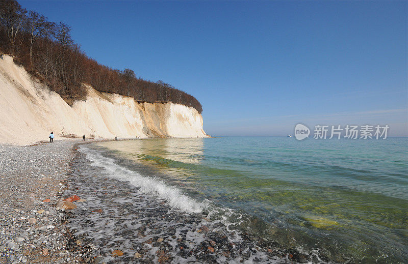 波罗的海海岸线白垩岩