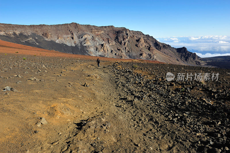 毛伊岛上美丽的哈雷阿卡拉火山口