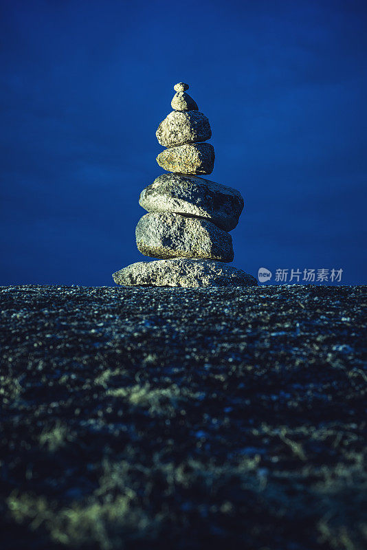 堆栈的花岗岩