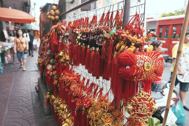 曼谷耀华路中国商品出售在中国城泰国