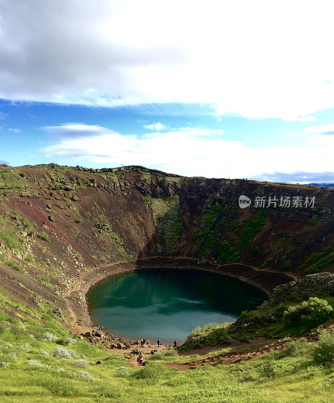 冰岛火山口湖