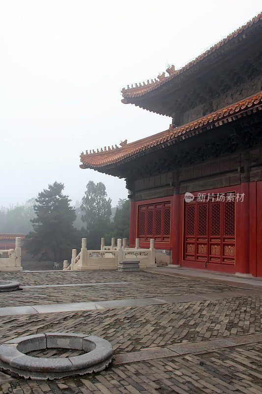 2012年5月13日，中国河北省遵化市，清代东王陵的宫殿建筑景观