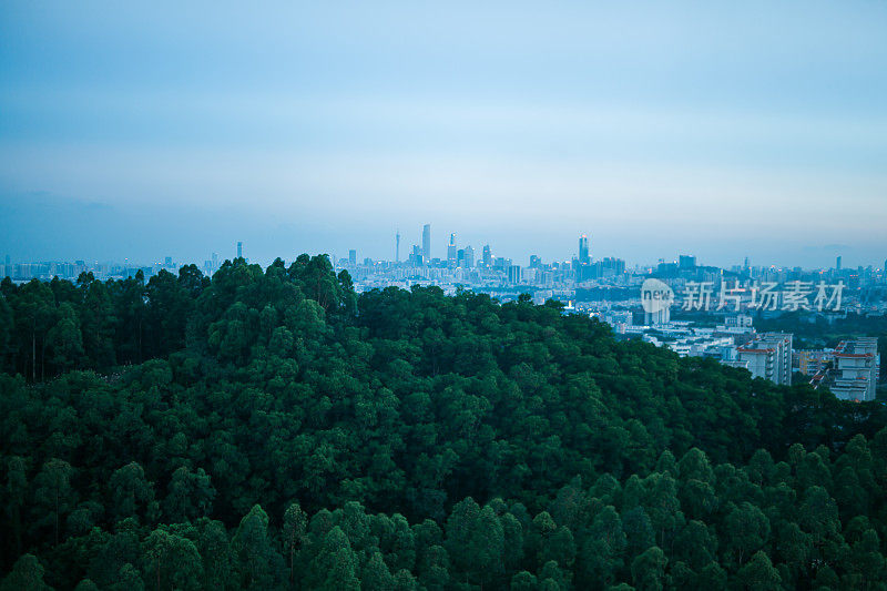 广州的都市黄昏