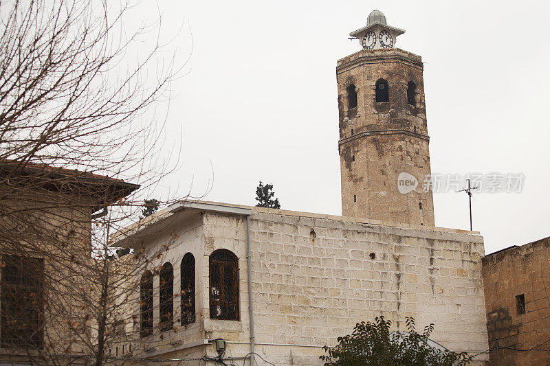 Sanliurfa，土耳其的ulu大清真寺尖塔