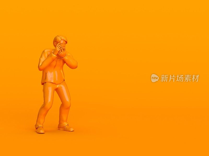 3D渲染摄影师正在拍照