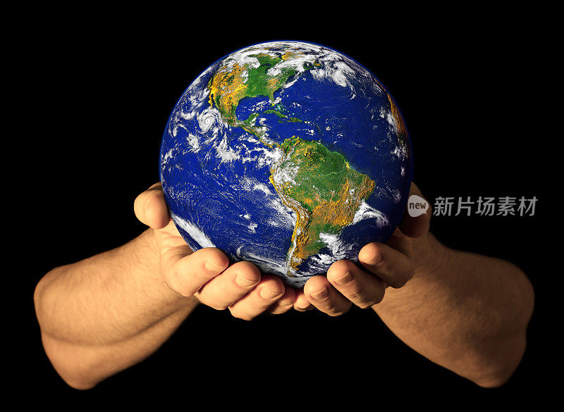 手握着地球，北美可见