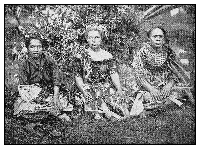 古色古香照片:南海岛屿女孩(萨摩亚)