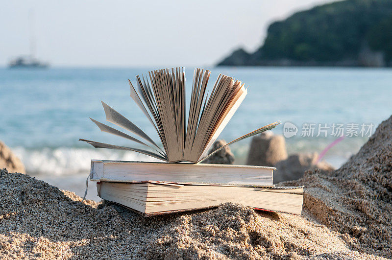 在沙滩上看书——夏季阅读
