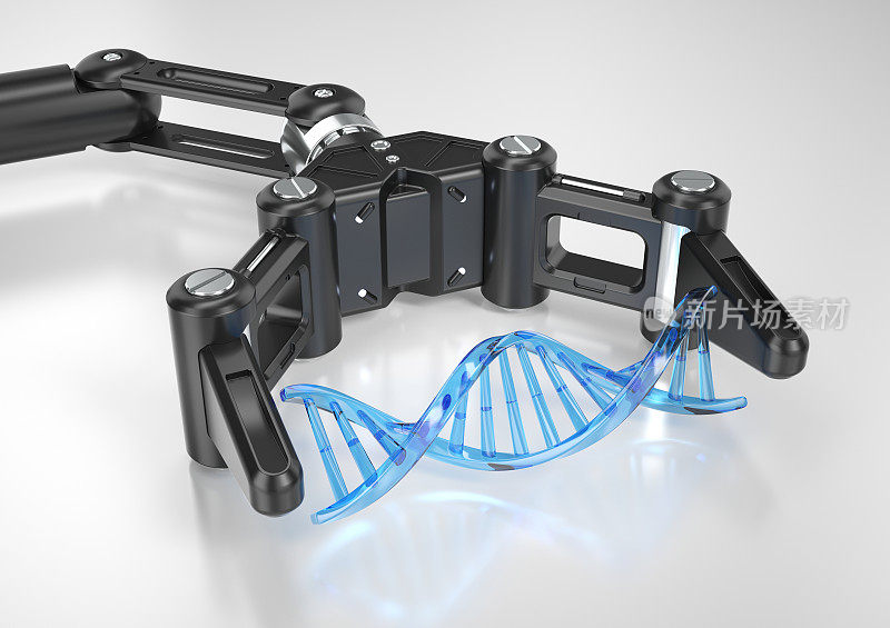 机器人手臂的蓝色DNA结构