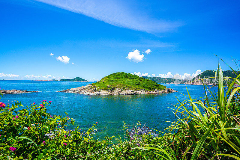 香港鹤咀地区的海景