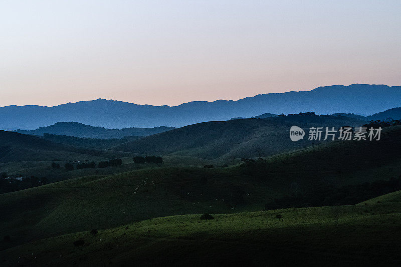 巴西的山丘和山谷