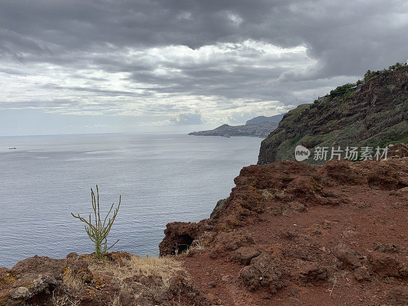 马德拉岛的克里斯托雷海滩在夏天