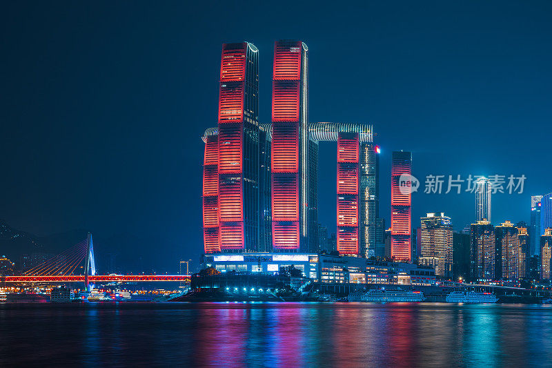 重庆河滨夜景