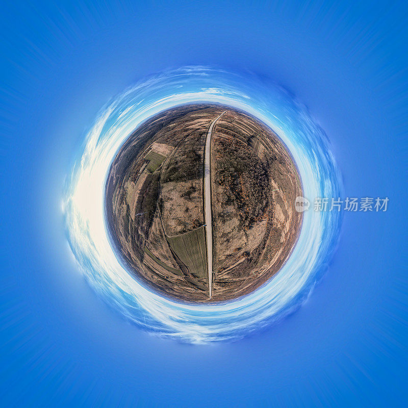 360°的自然全景和车行道