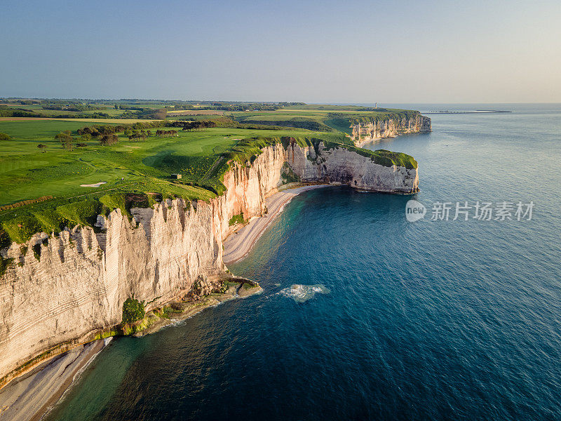 法国诺曼底埃特尔塔特全景景观