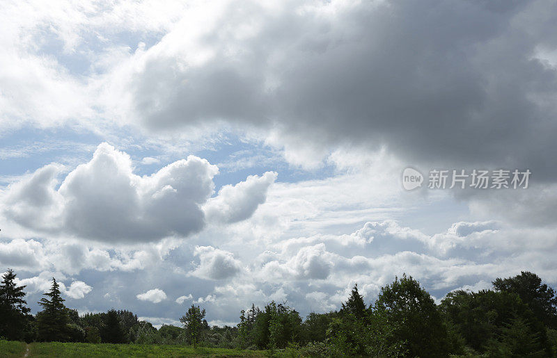 加拿大弗雷泽谷的Cloudscape