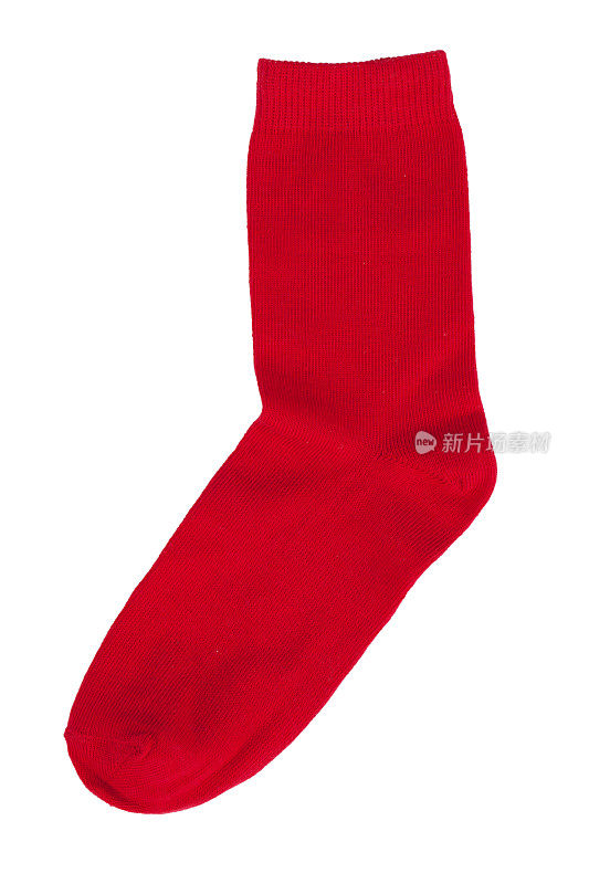 红色针织袜子