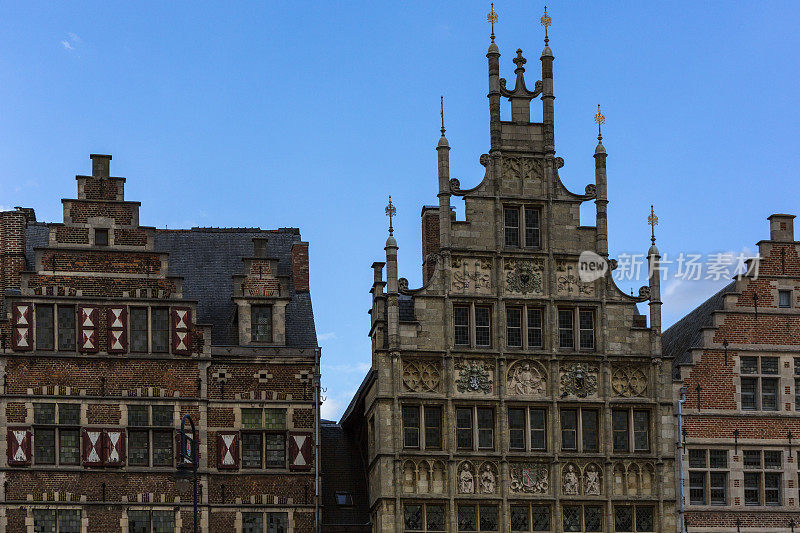 比利时根特市中心的历史建筑