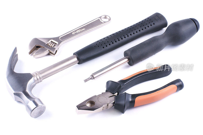 工具:锤子、钳子、螺丝刀、扳手