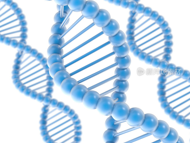 蓝色的DNA螺旋