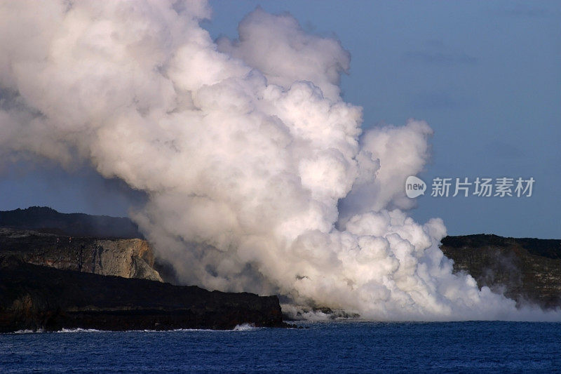 熔岩蒸汽，夏威夷火山