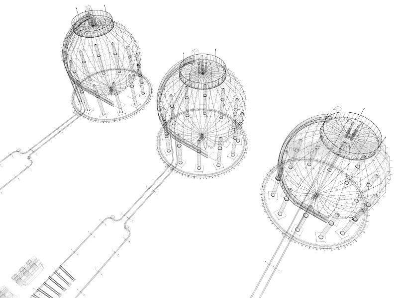 3D草图架构储罐